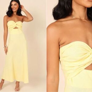 Petal & Pup Strapless Lemon Dress